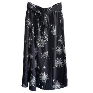 Unbranded Plus Size 2XL Spiderweb Print Skirt | Halloween Goth Aesthetic | NWT